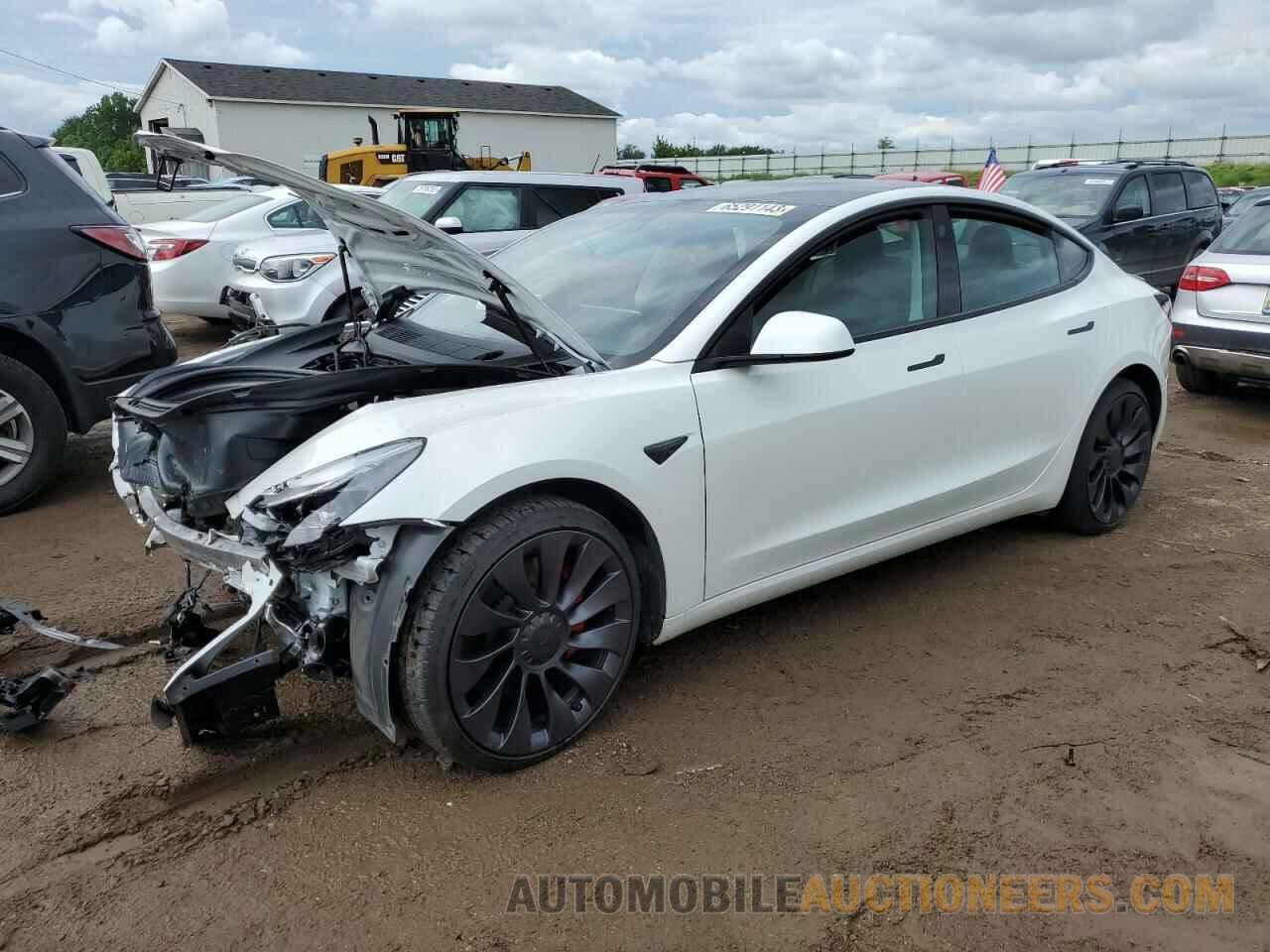 5YJ3E1EC2NF164186 TESLA MODEL 3 2022