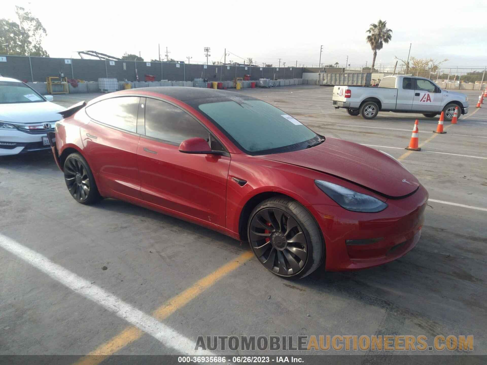 5YJ3E1EC2NF171252 TESLA MODEL 3 2022