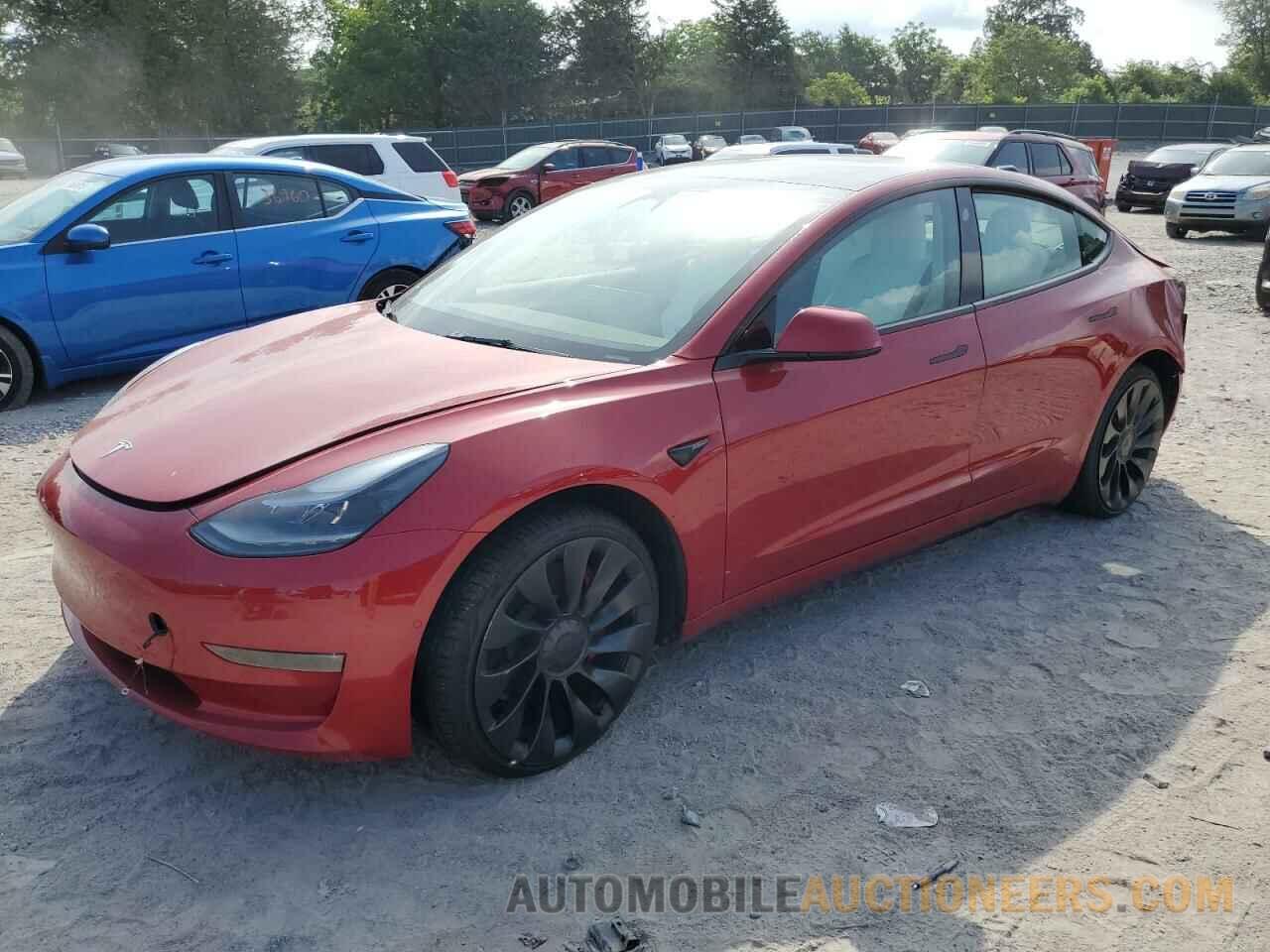 5YJ3E1EC2NF297689 TESLA MODEL 3 2022