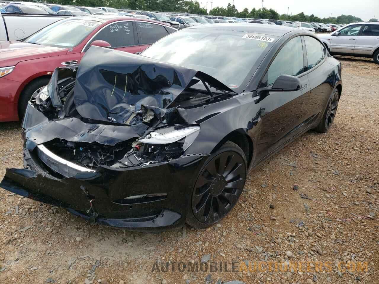 5YJ3E1EC3MF913639 TESLA MODEL 3 2021