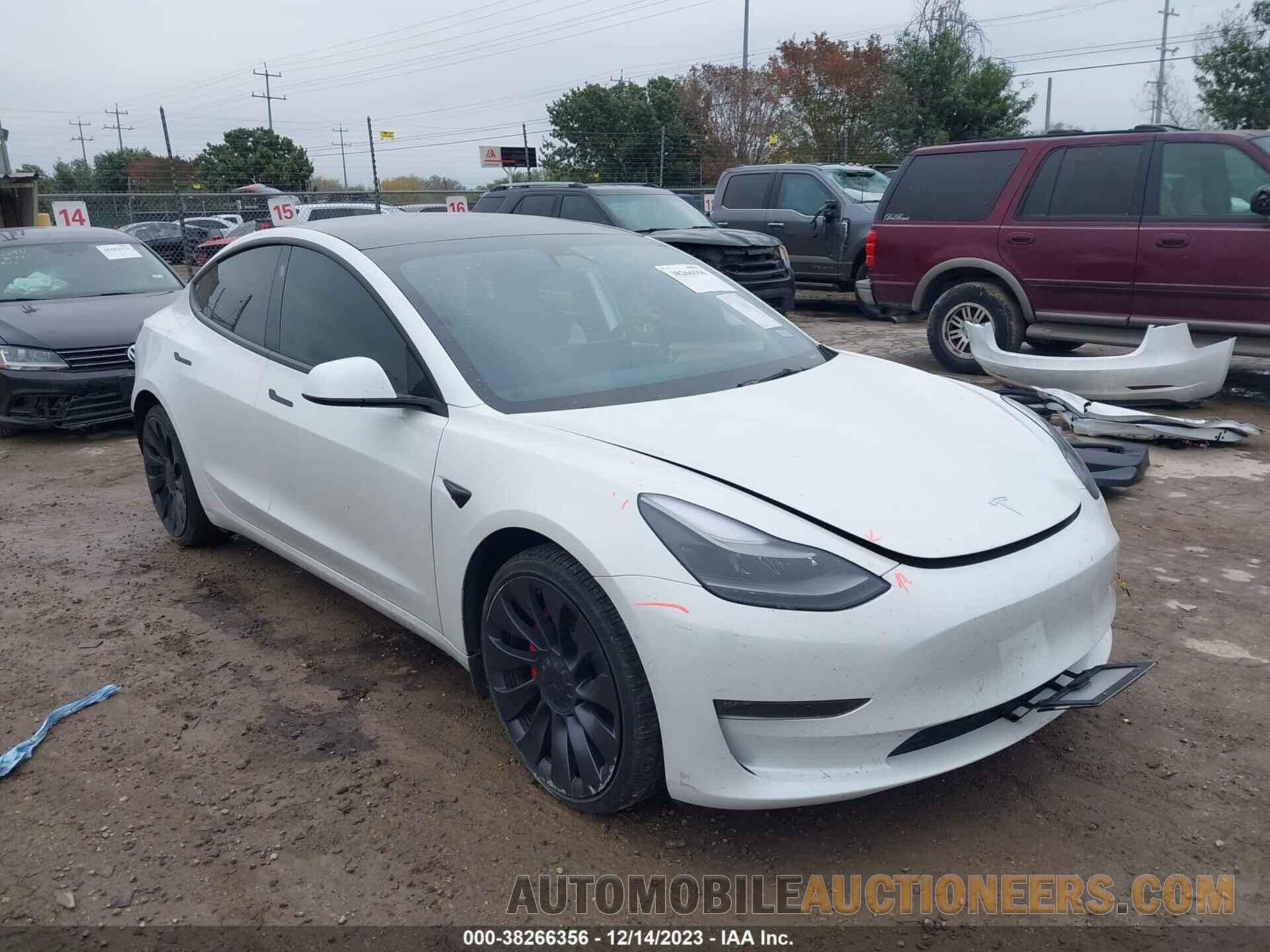 5YJ3E1EC3NF124666 TESLA MODEL 3 2022