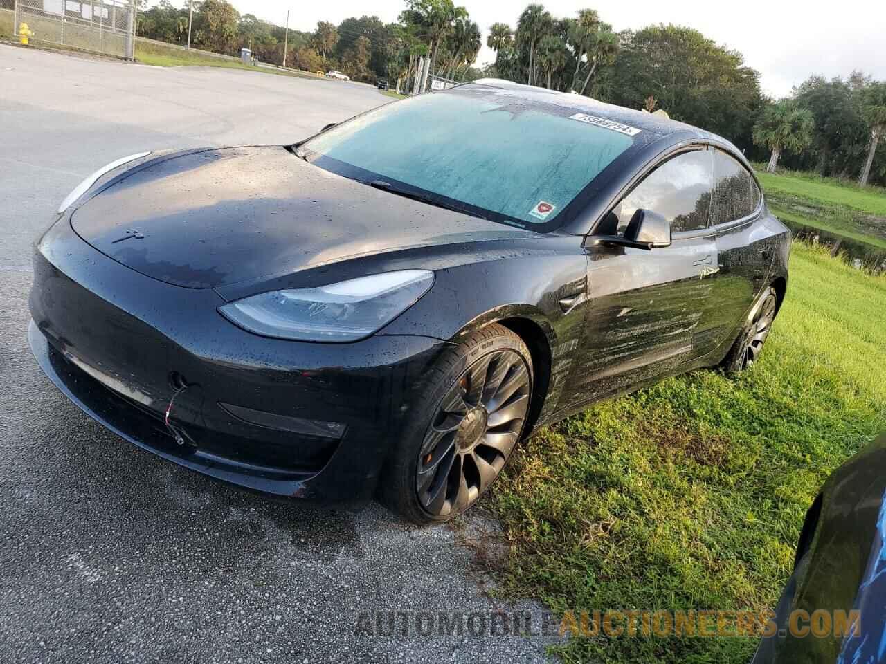 5YJ3E1EC3NF254723 TESLA MODEL 3 2022