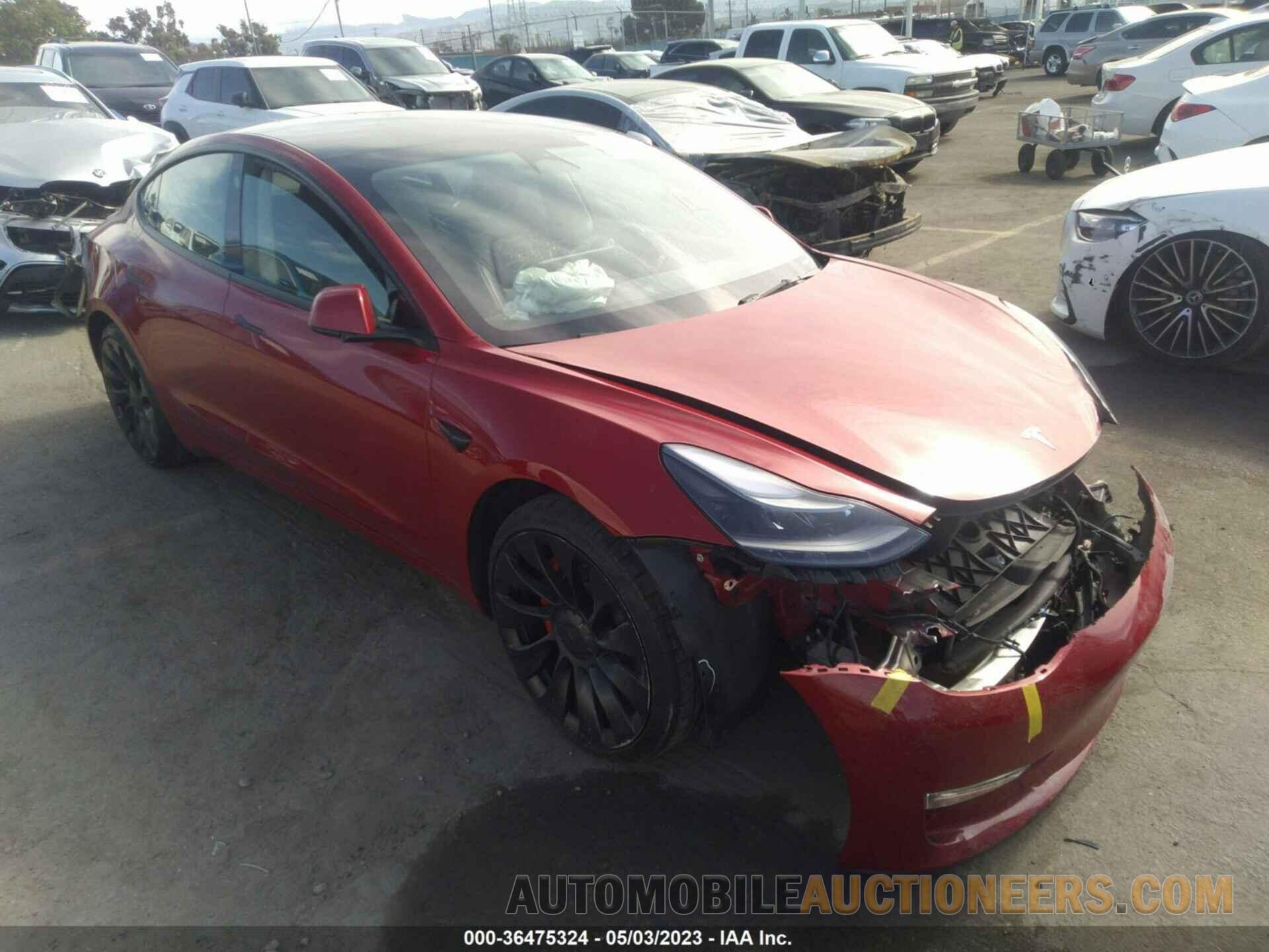 5YJ3E1EC3NF268962 TESLA MODEL 3 2022