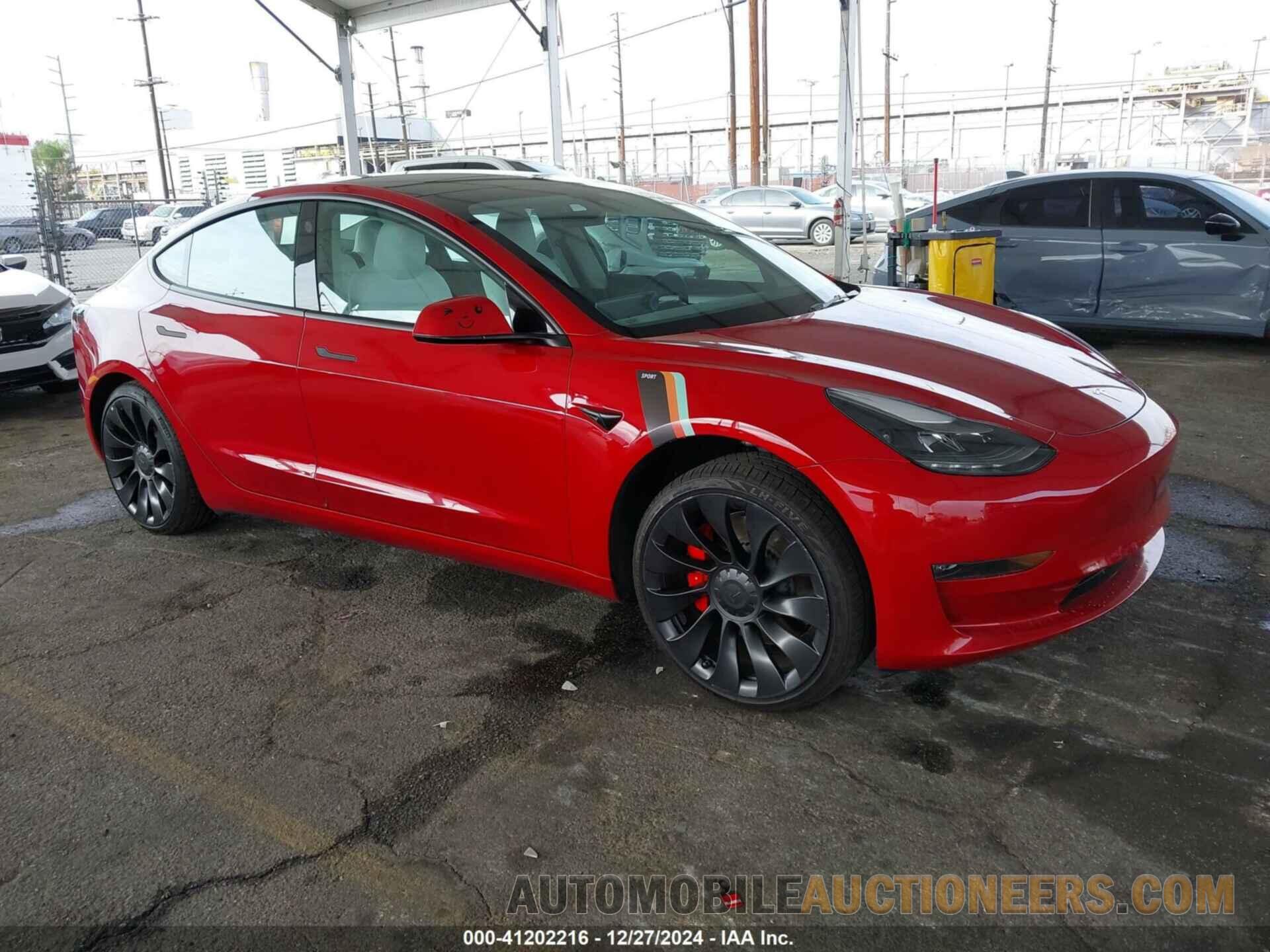 5YJ3E1EC3NF294851 TESLA MODEL 3 2022