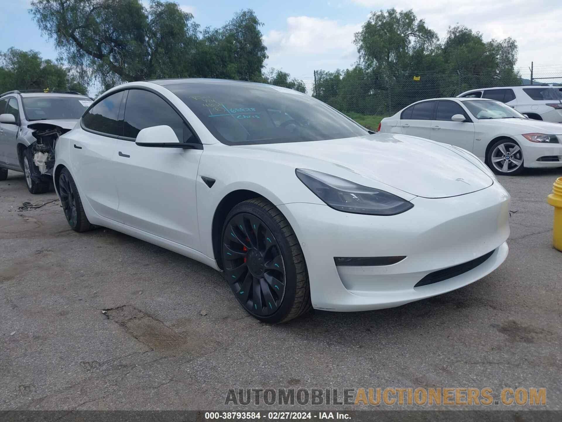 5YJ3E1EC4NF208317 TESLA MODEL 3 2022