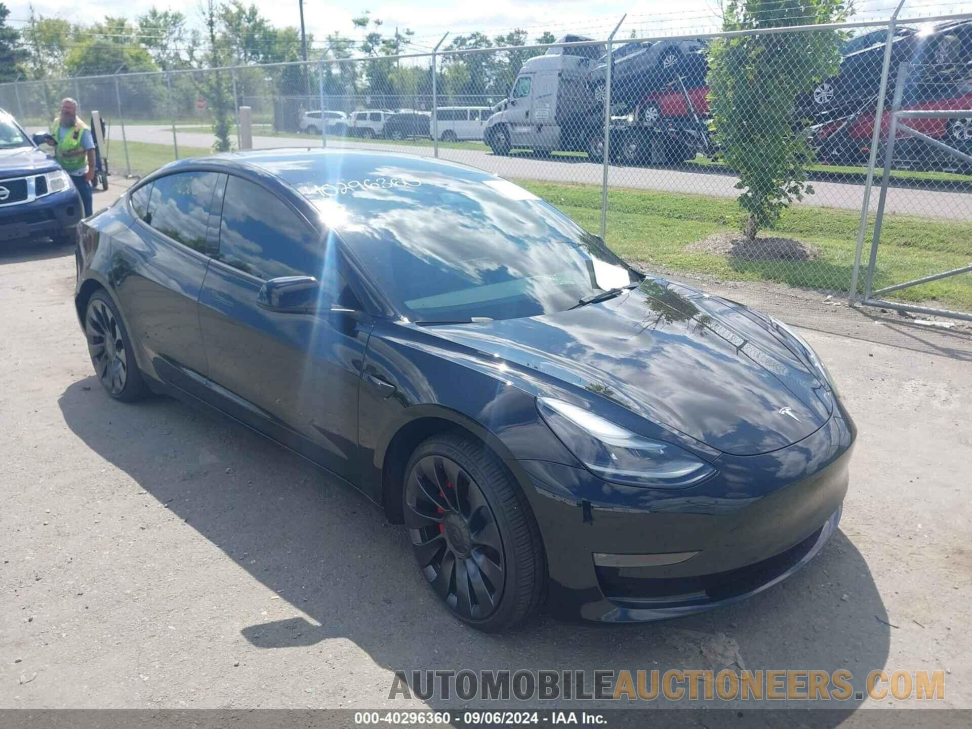 5YJ3E1EC4NF258523 TESLA MODEL 3 2022