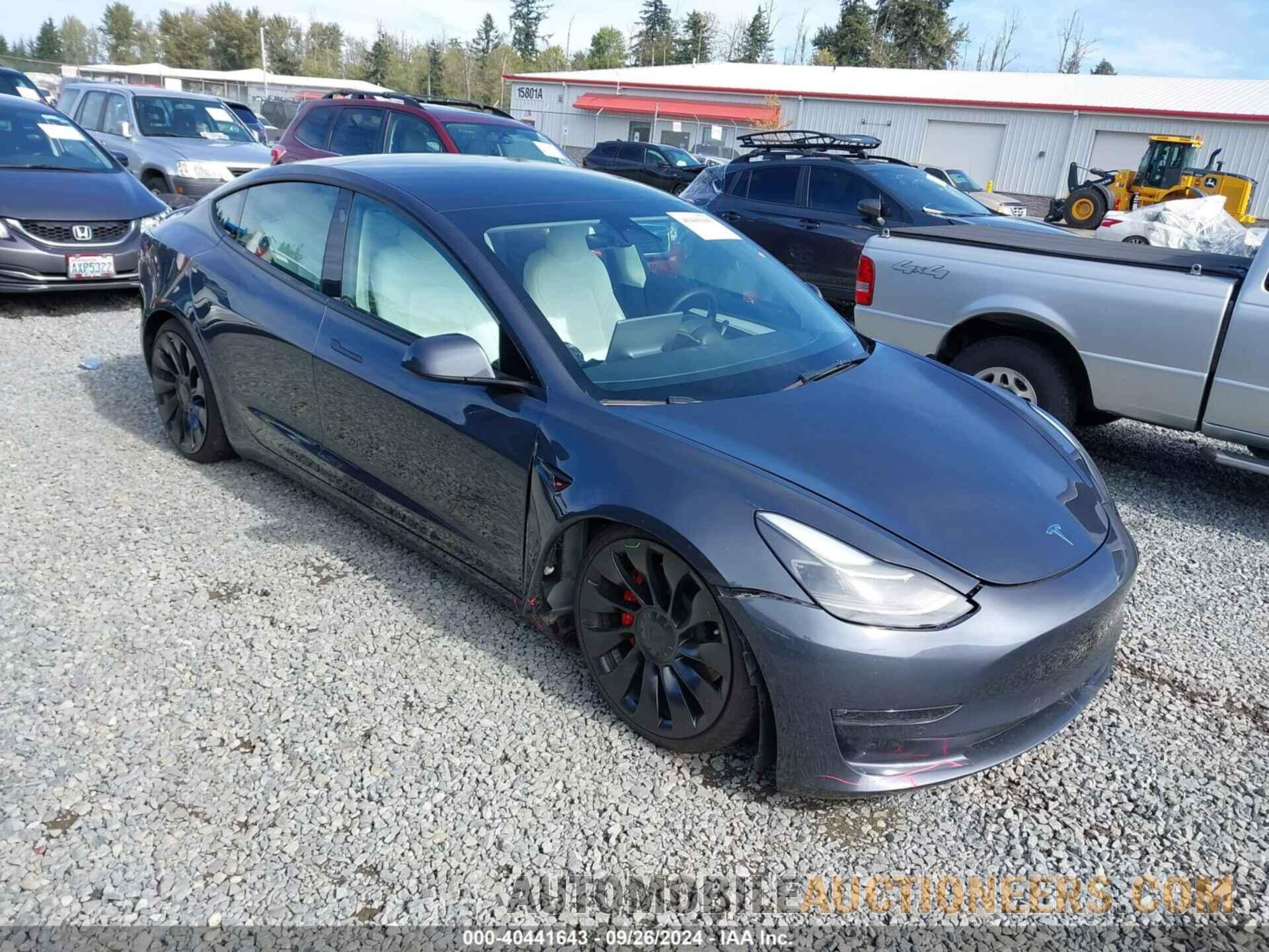 5YJ3E1EC4NF263284 TESLA MODEL 3 2022