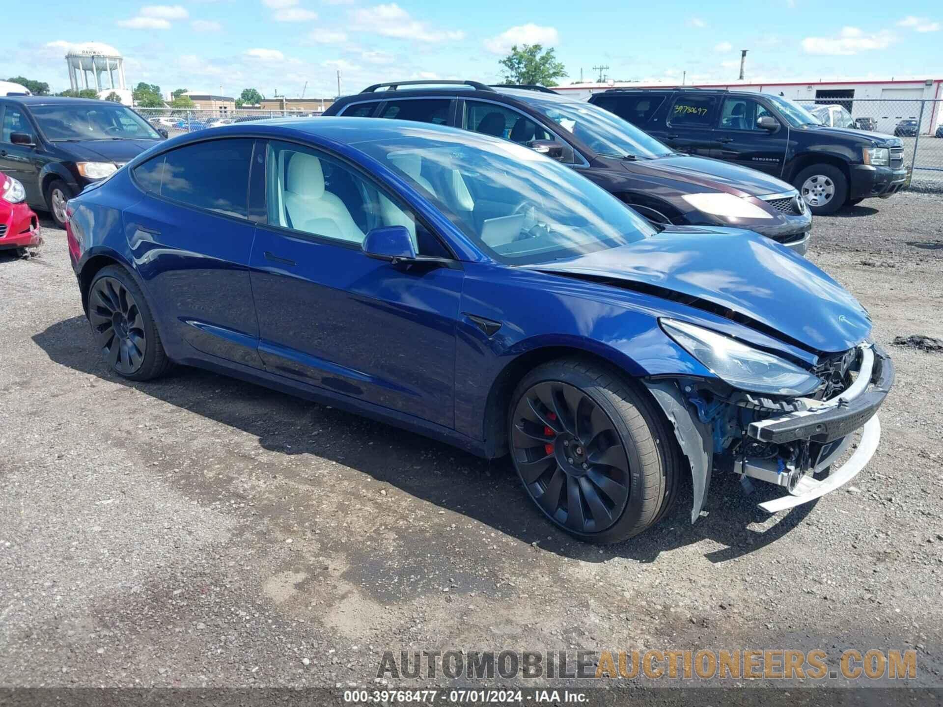 5YJ3E1EC4NF263740 TESLA MODEL 3 2022