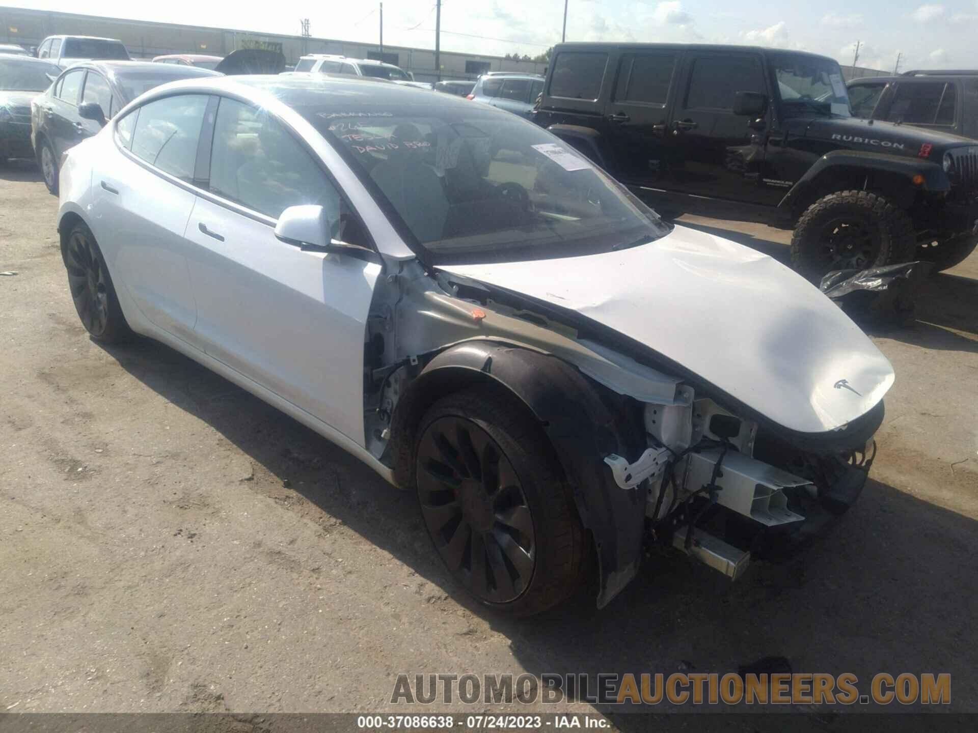 5YJ3E1EC4NF266766 TESLA MODEL 3 2022