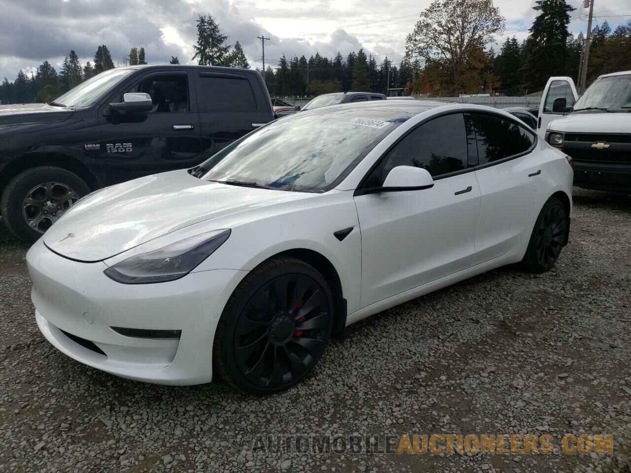 5YJ3E1EC4NF293417 TESLA MODEL 3 2022