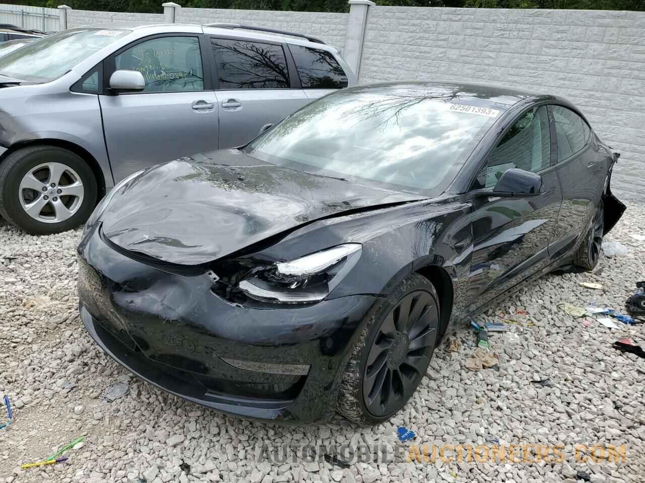 5YJ3E1EC4NF293529 TESLA MODEL 3 2022