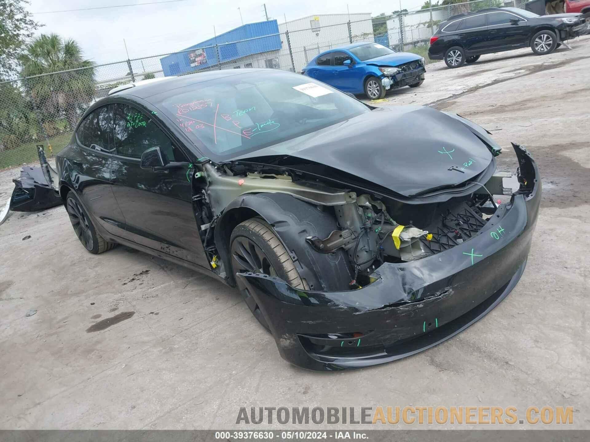 5YJ3E1EC4NF326156 TESLA MODEL 3 2022