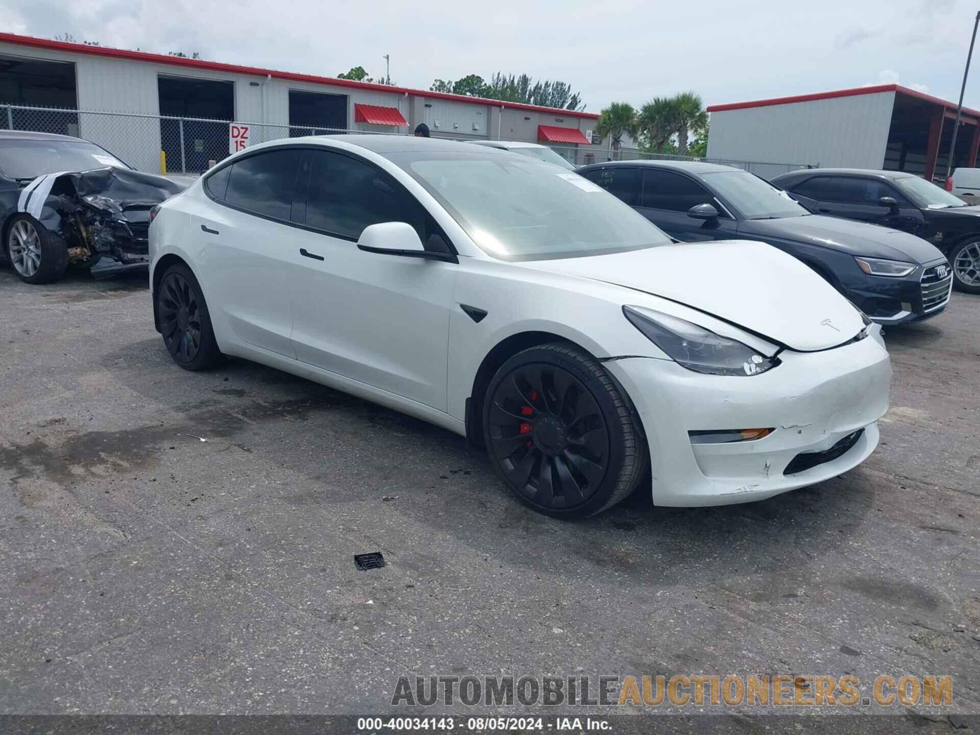 5YJ3E1EC5NF154915 TESLA MODEL 3 2022