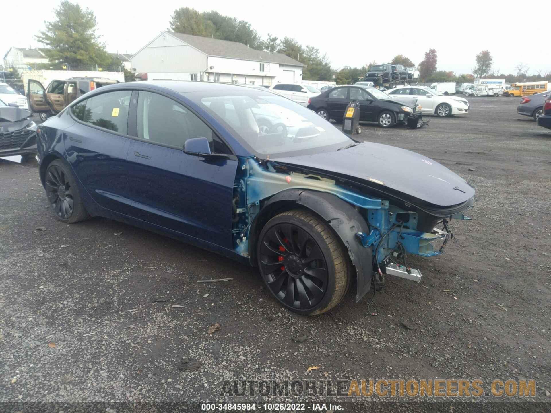 5YJ3E1EC5NF260250 TESLA MODEL 3 2022