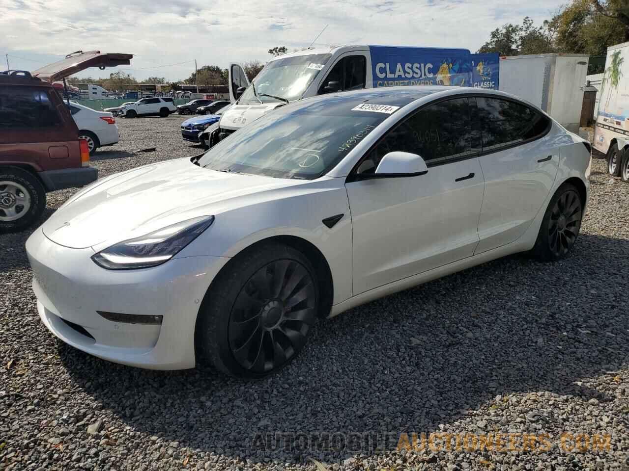 5YJ3E1EC6MF856448 TESLA MODEL 3 2021