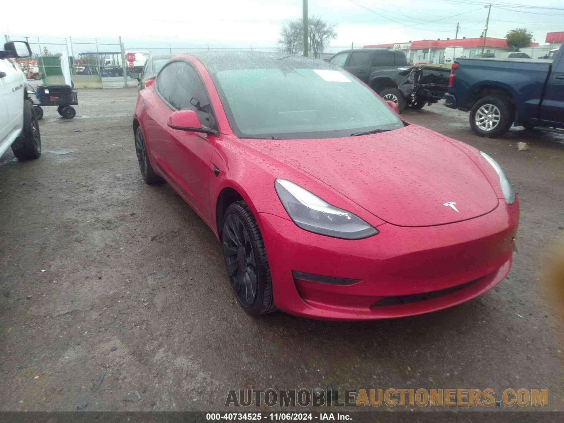 5YJ3E1EC6NF165731 TESLA MODEL 3 2022