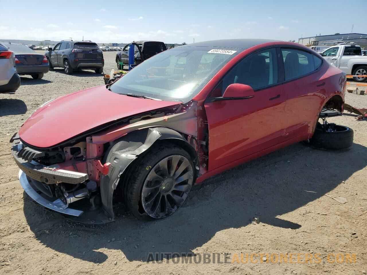 5YJ3E1EC6NF168984 TESLA MODEL 3 2022