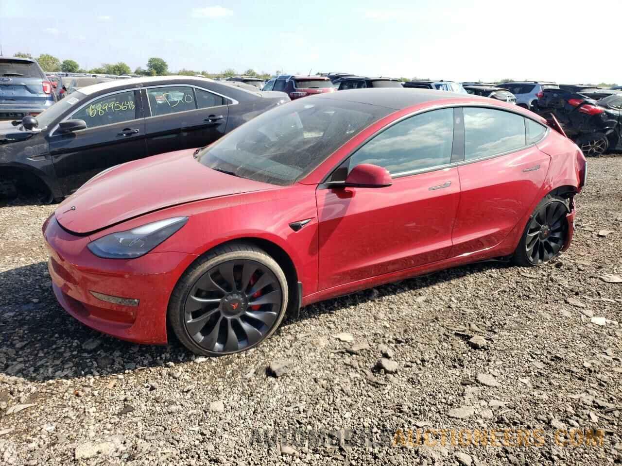 5YJ3E1EC6NF170900 TESLA MODEL 3 2022