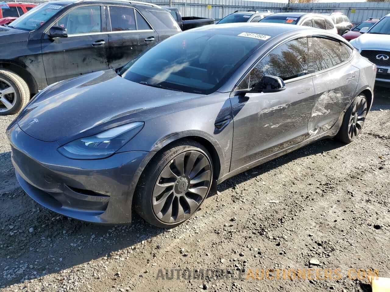 5YJ3E1EC6NF177992 TESLA MODEL 3 2022