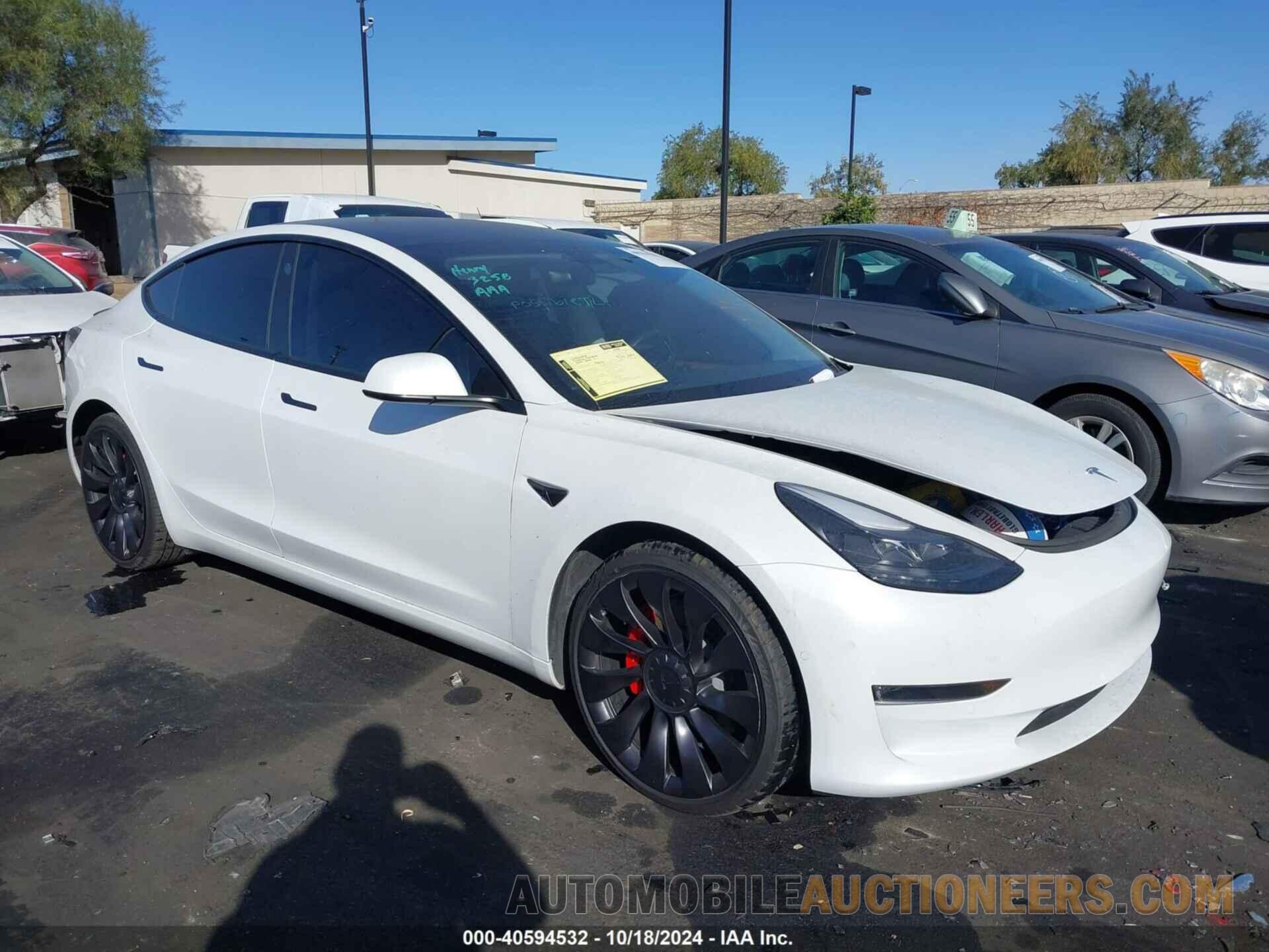 5YJ3E1EC6NF204141 TESLA MODEL 3 2022