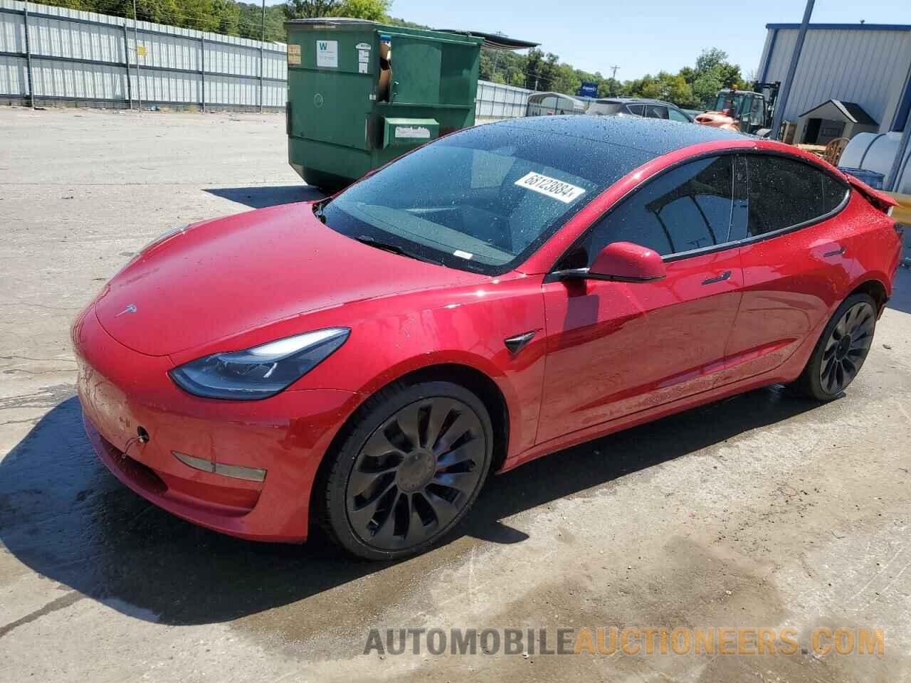 5YJ3E1EC6NF262704 TESLA MODEL 3 2022