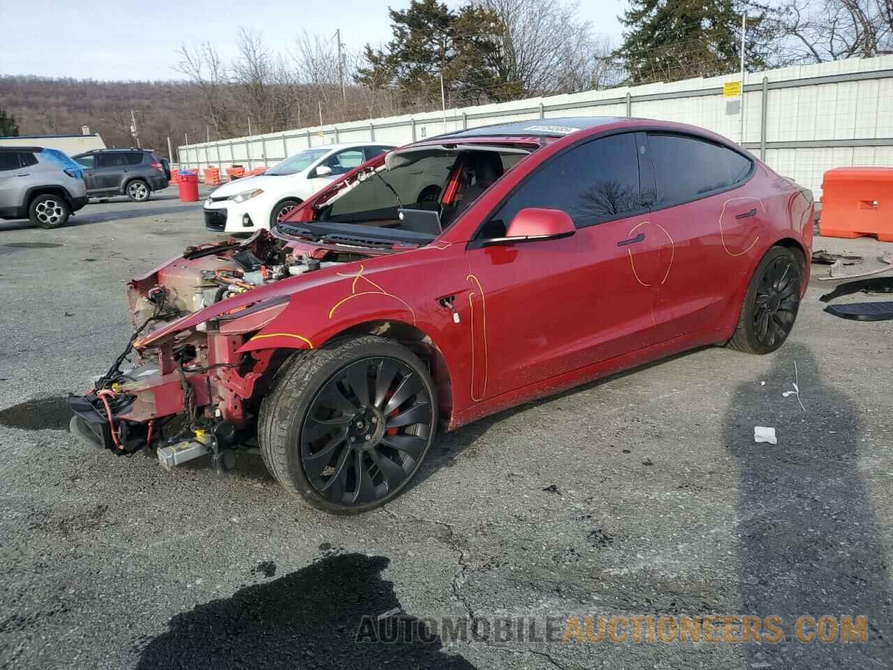 5YJ3E1EC6NF265330 TESLA MODEL 3 2022