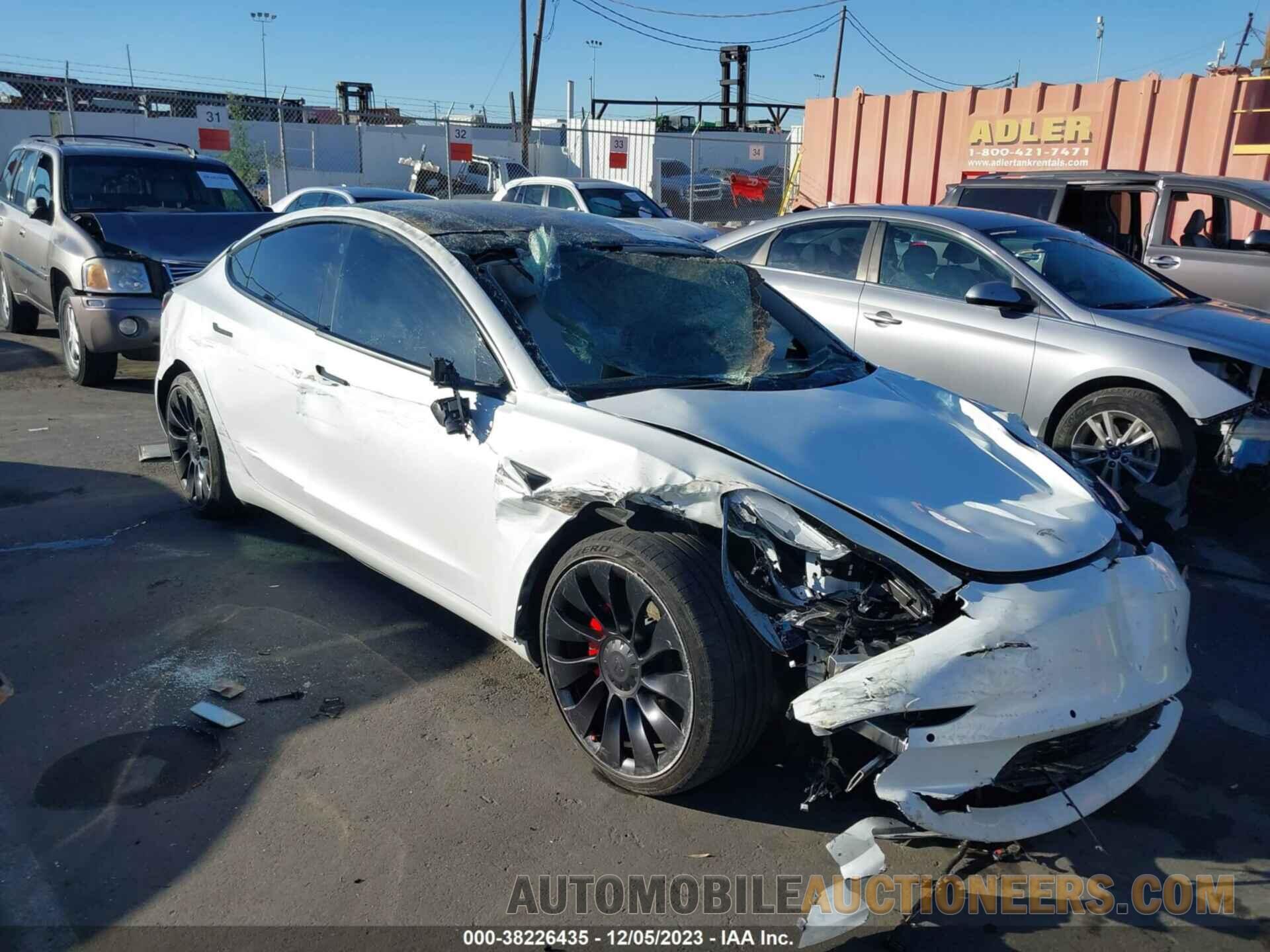 5YJ3E1EC6NF268941 TESLA MODEL 3 2022