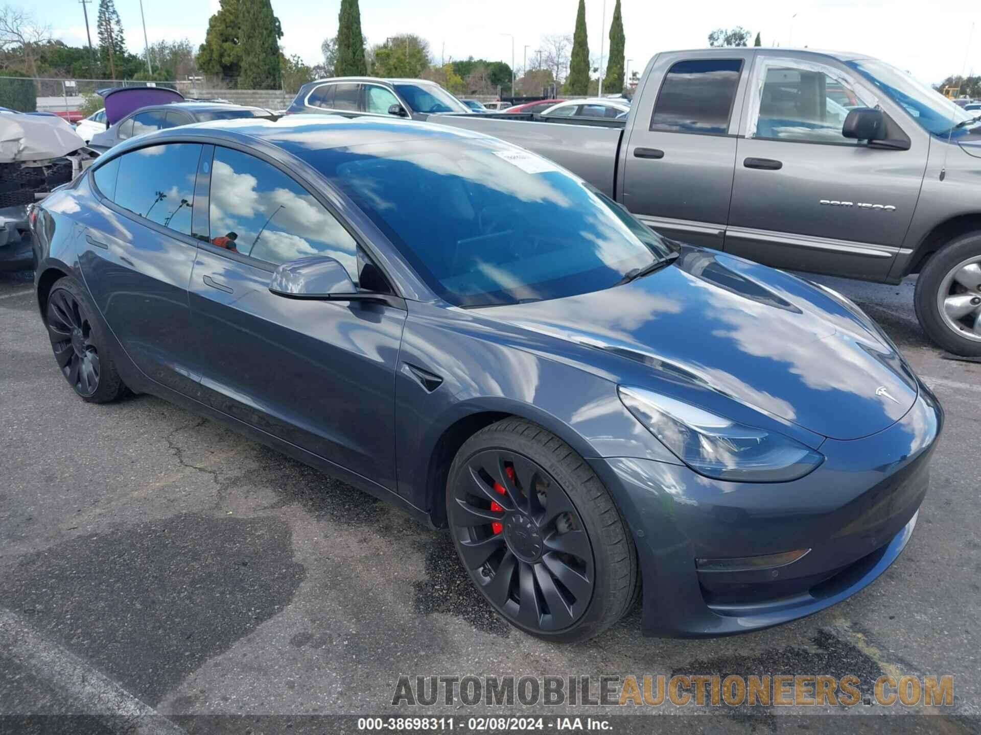 5YJ3E1EC6NF293581 TESLA MODEL 3 2022