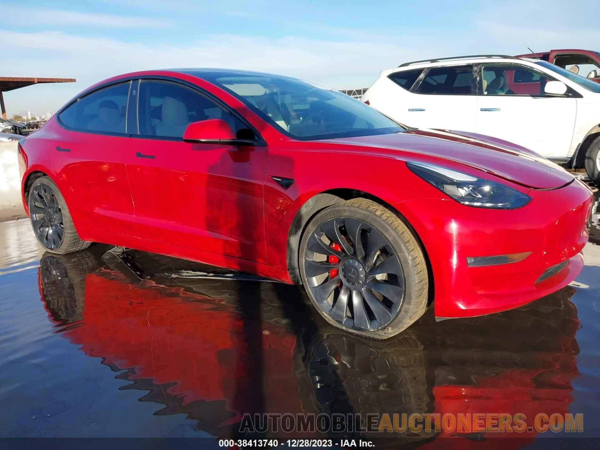 5YJ3E1EC6NF299588 TESLA MODEL 3 2022