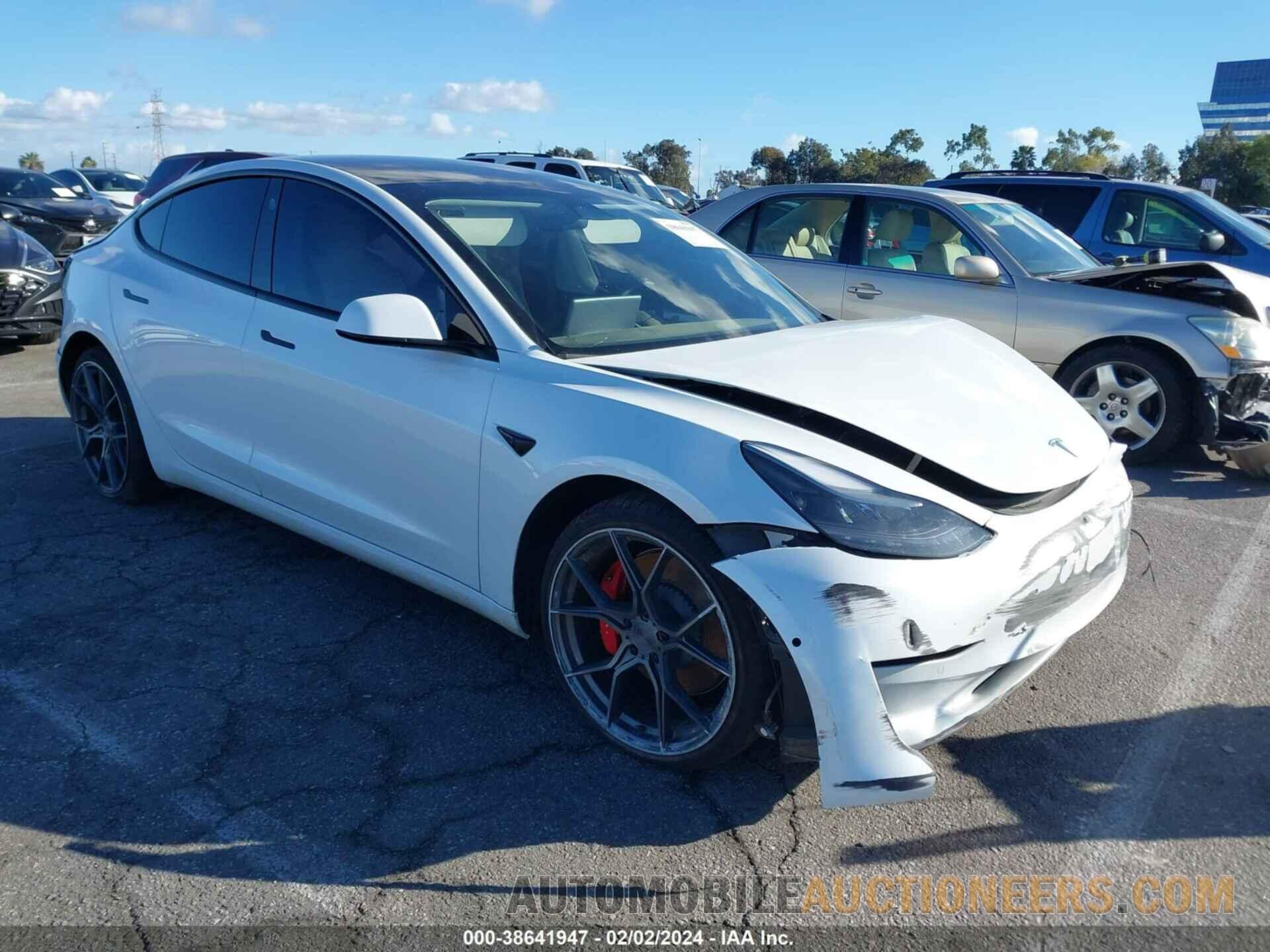 5YJ3E1EC6NF309875 TESLA MODEL 3 2022