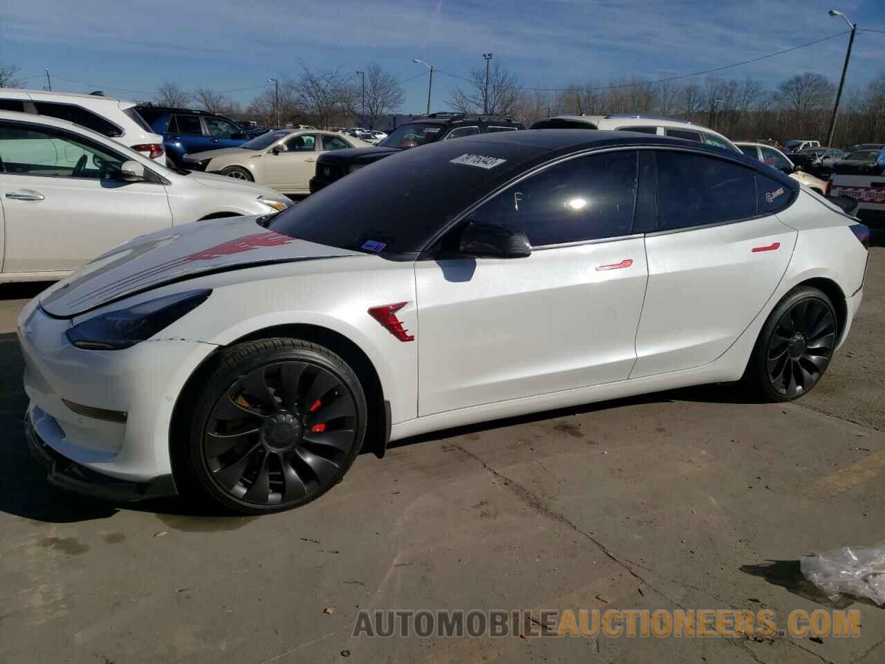 5YJ3E1EC7NF107367 TESLA MODEL 3 2022