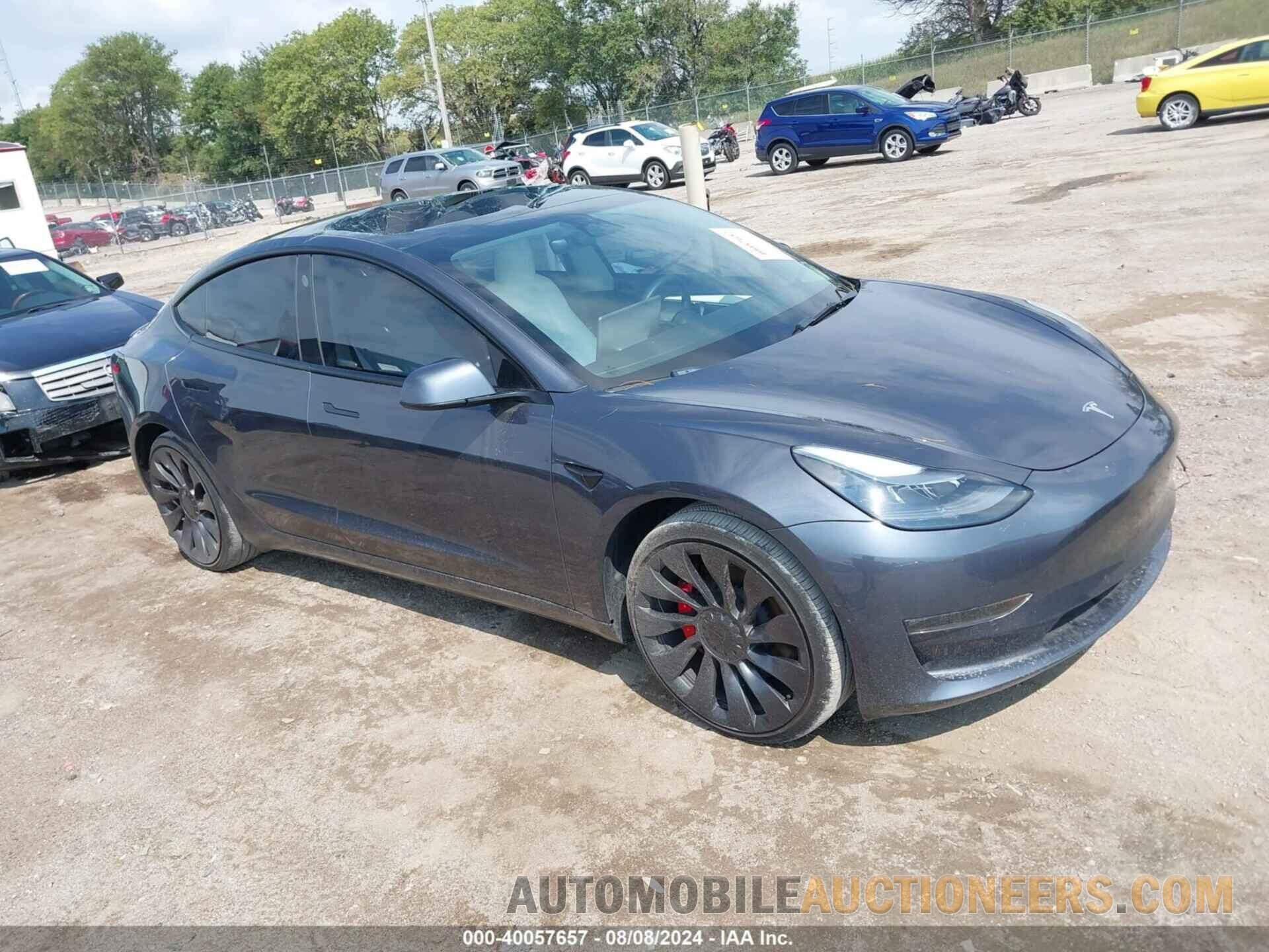 5YJ3E1EC7NF163339 TESLA MODEL 3 2022