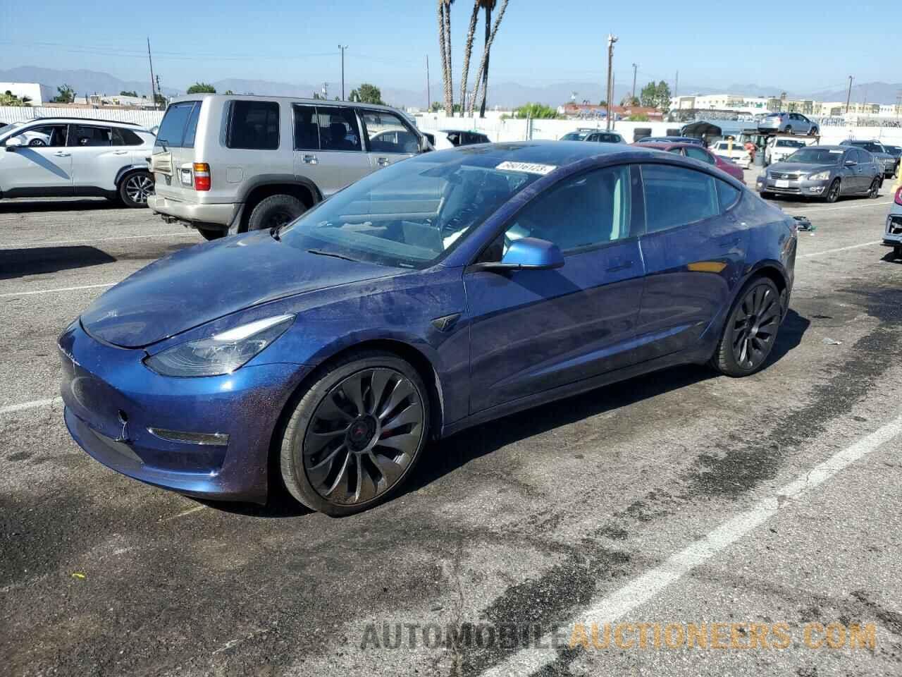 5YJ3E1EC7NF168640 TESLA MODEL 3 2022