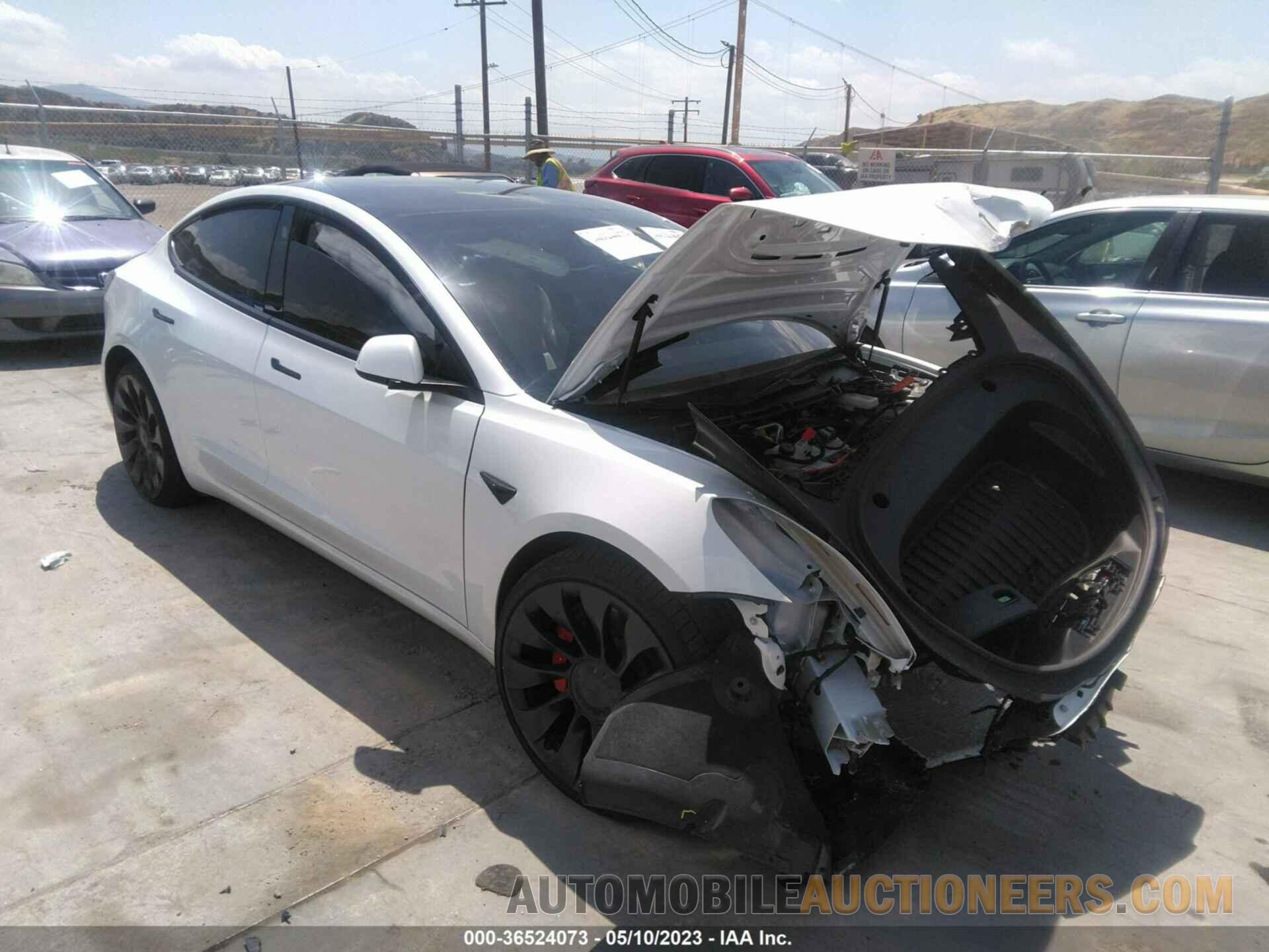 5YJ3E1EC7NF208666 TESLA MODEL 3 2022