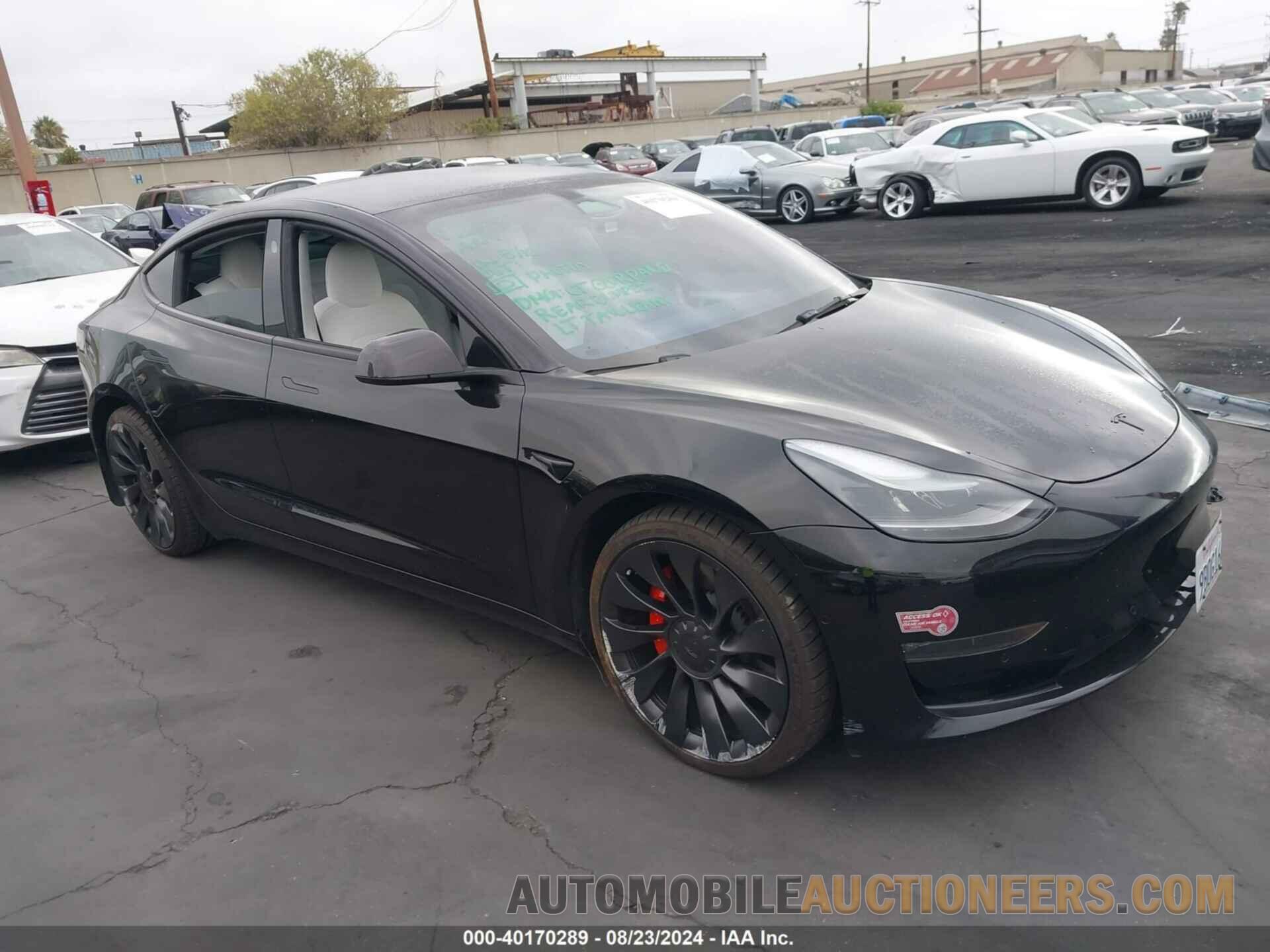 5YJ3E1EC7NF260668 TESLA MODEL 3 2022