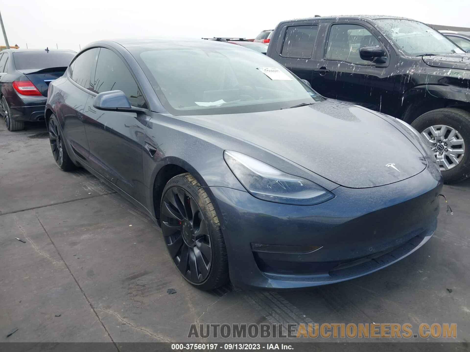 5YJ3E1EC7NF261867 TESLA MODEL 3 2022