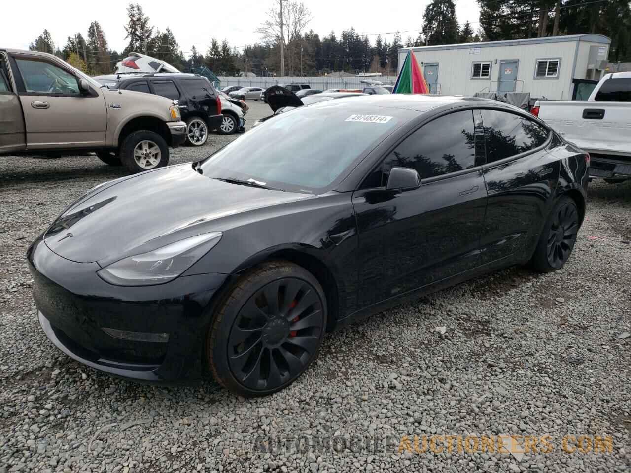 5YJ3E1EC7NF299597 TESLA MODEL 3 2022