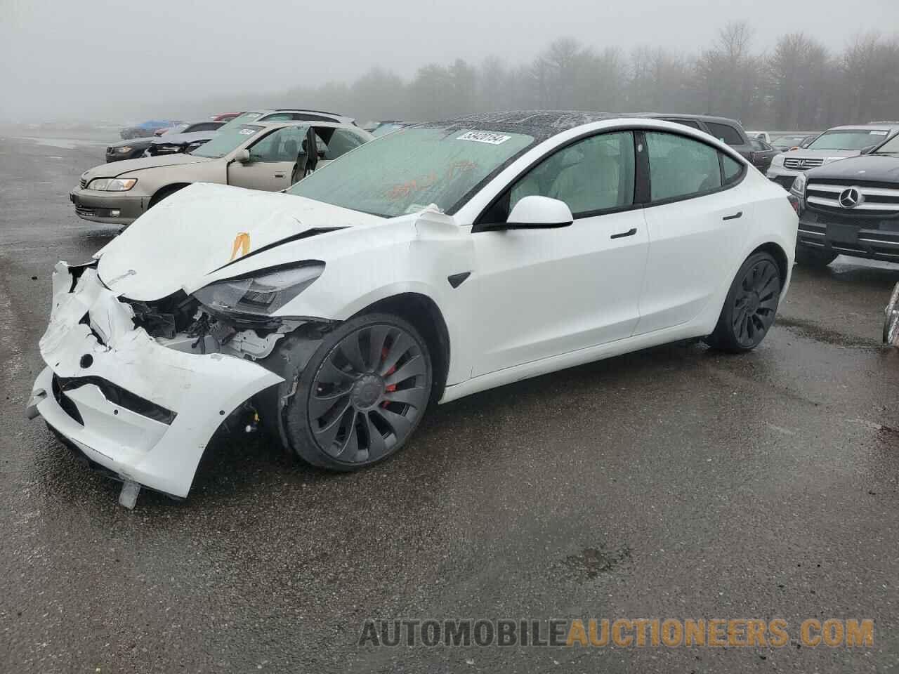 5YJ3E1EC7NF340178 TESLA MODEL 3 2022