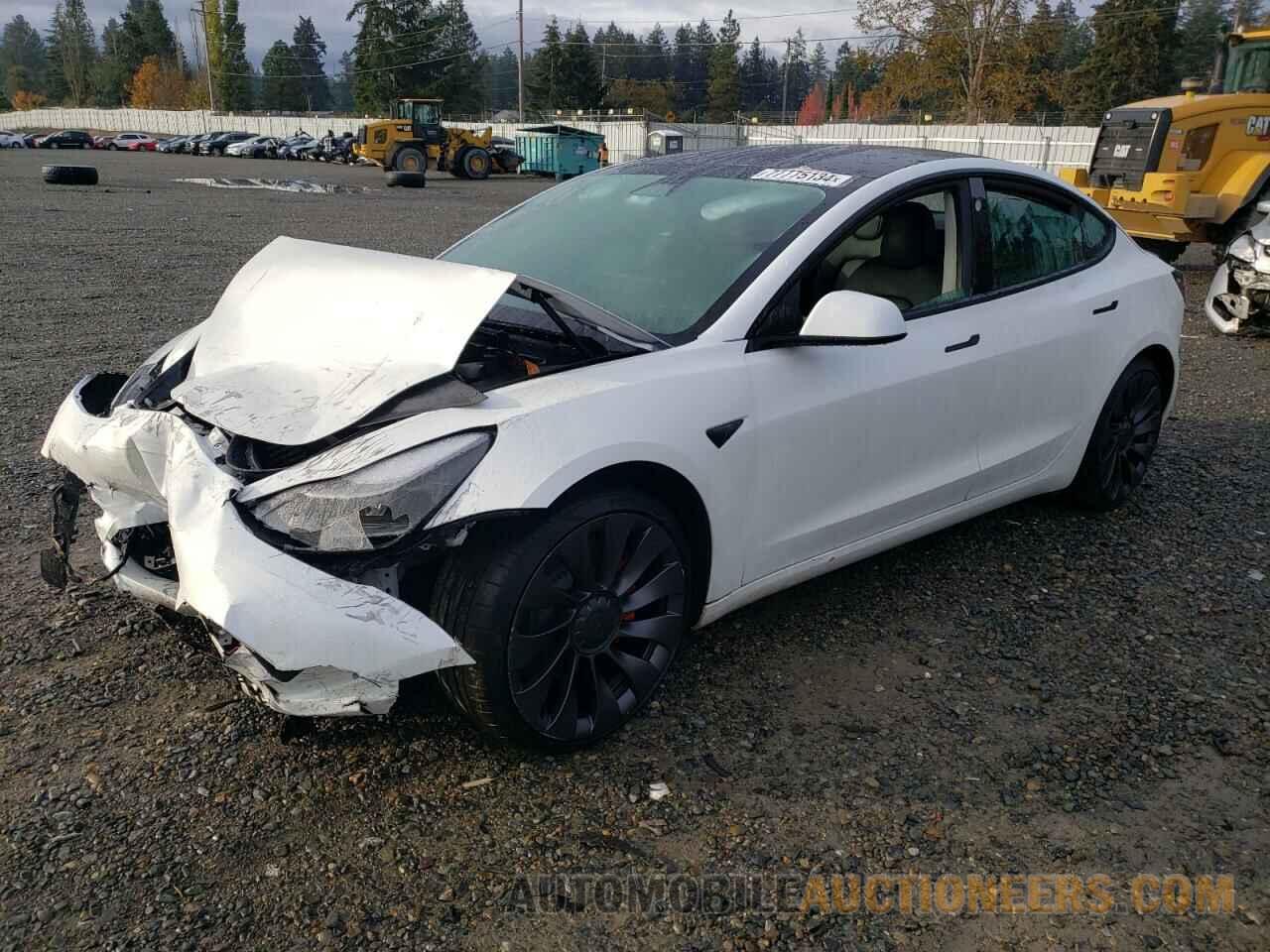 5YJ3E1EC8MF015733 TESLA MODEL 3 2021