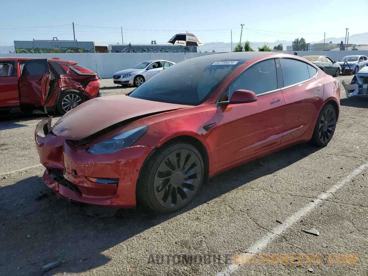 5YJ3E1EC8MF926306 TESLA MODEL 3 2021