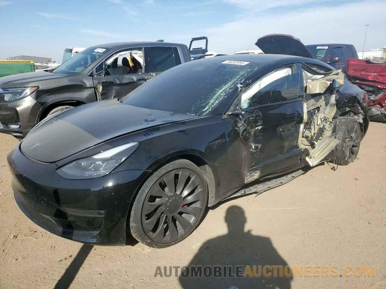 5YJ3E1EC8NF106860 TESLA MODEL 3 2022