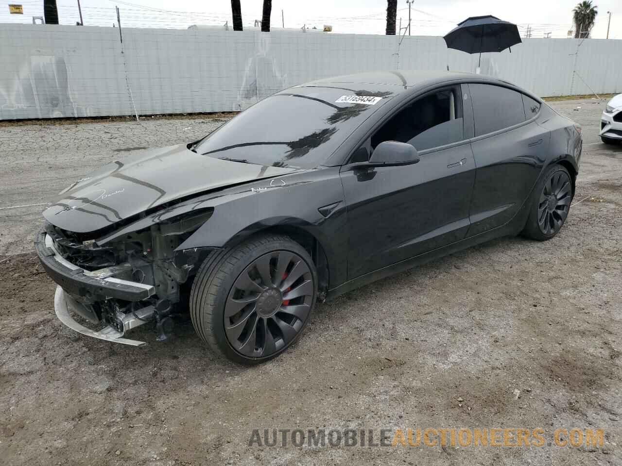 5YJ3E1EC8NF151717 TESLA MODEL 3 2022