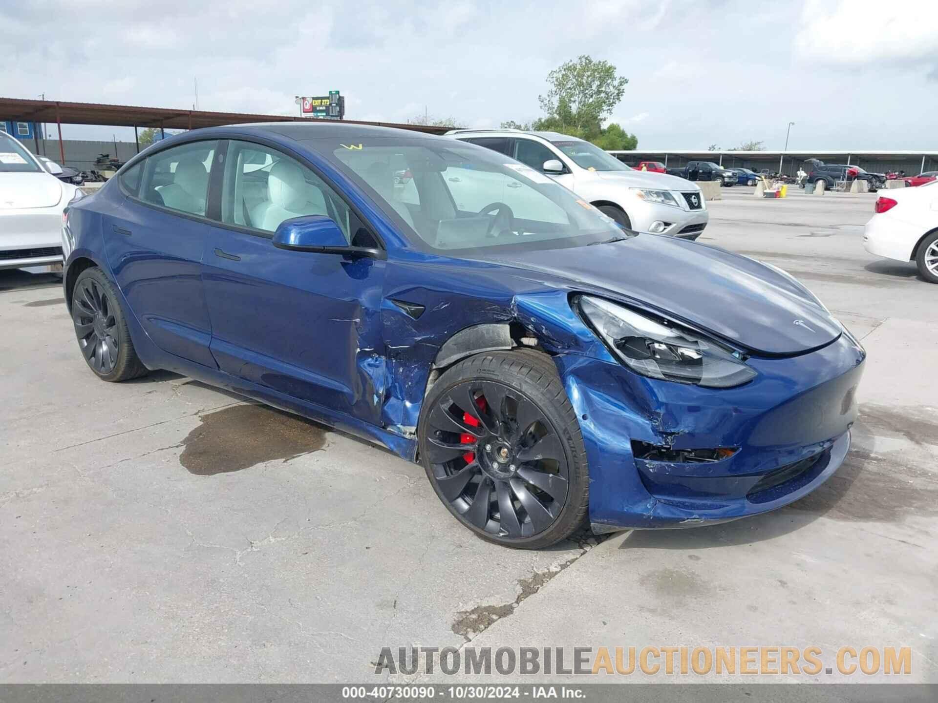 5YJ3E1EC8NF163172 TESLA MODEL 3 2022