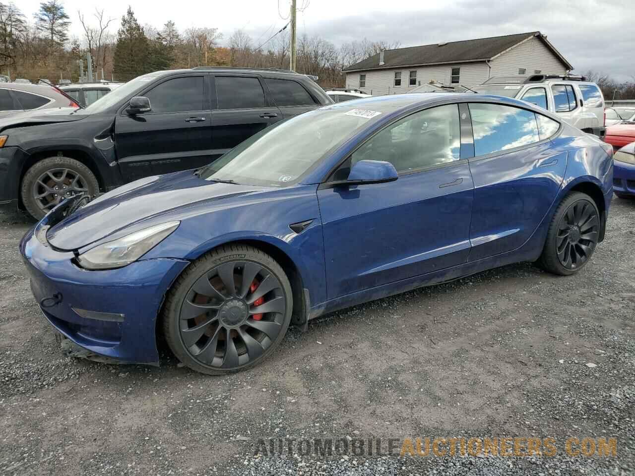 5YJ3E1EC8NF164578 TESLA MODEL 3 2022