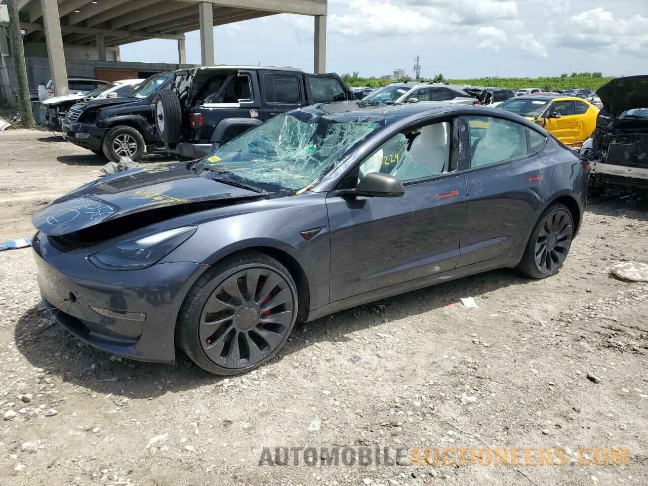 5YJ3E1EC8NF202486 TESLA MODEL 3 2022