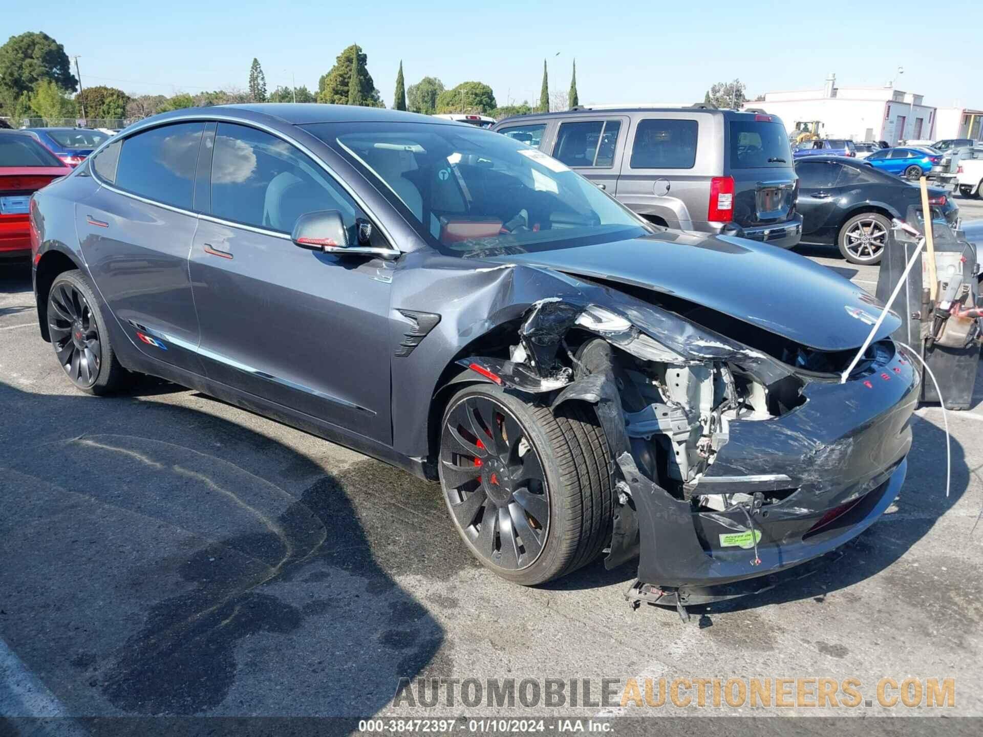 5YJ3E1EC8NF319422 TESLA MODEL 3 2022