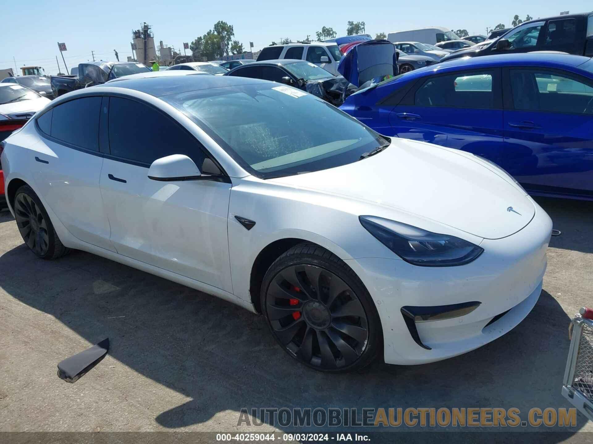 5YJ3E1EC8NF357510 TESLA MODEL 3 2022