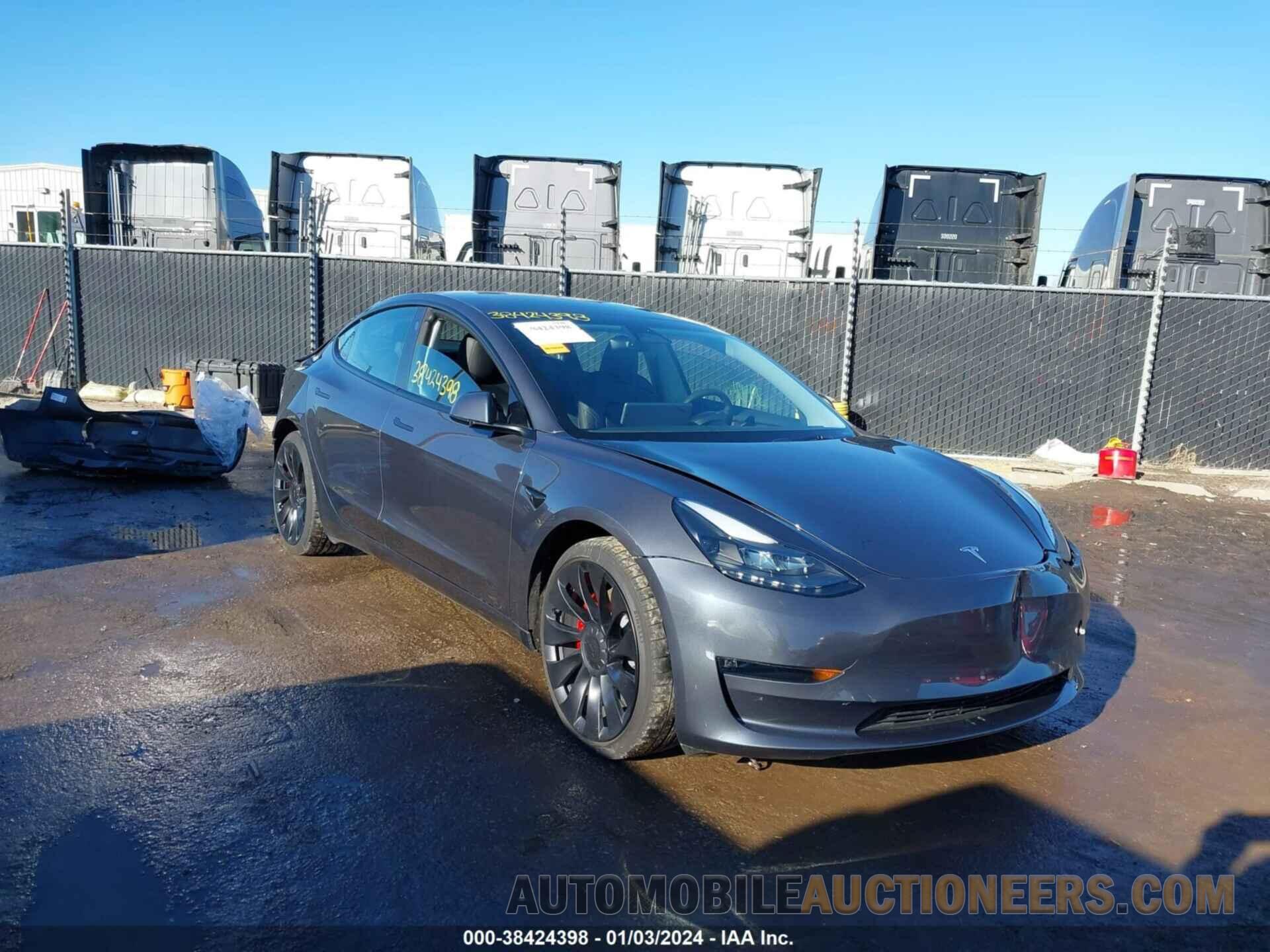 5YJ3E1EC8PF498502 TESLA MODEL 3 2023