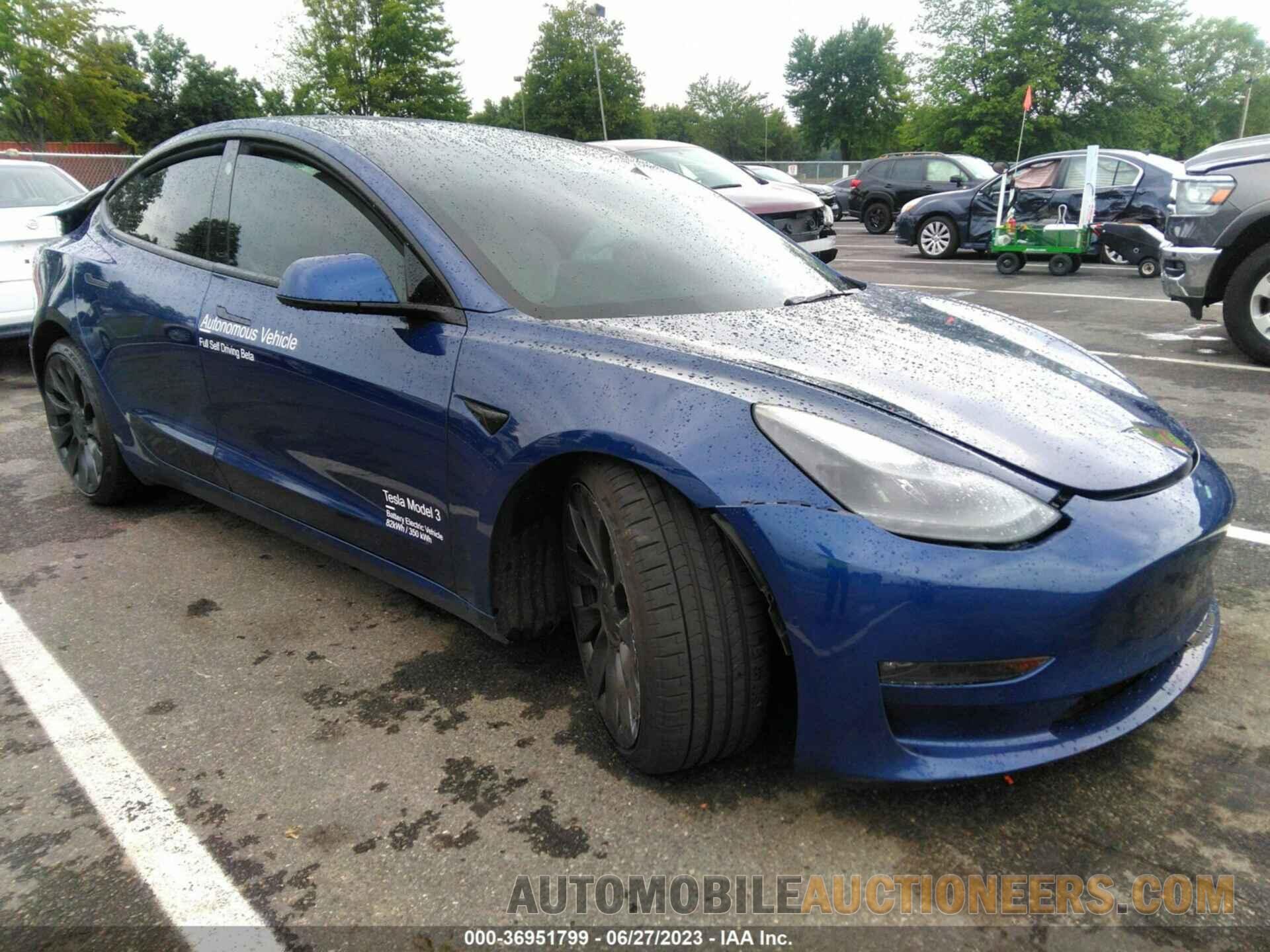 5YJ3E1EC9NF103921 TESLA MODEL 3 2022