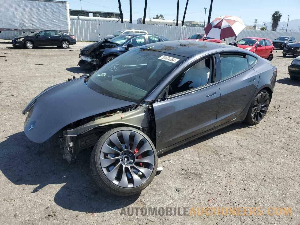 5YJ3E1EC9NF128656 TESLA MODEL 3 2022